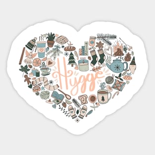 Hygge Heart - Cozy Palette Sticker